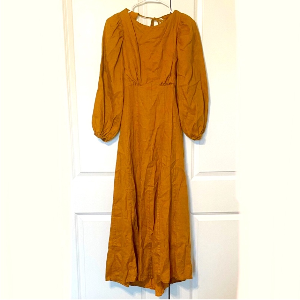 Dissh open back balloon sleeve maxi dress